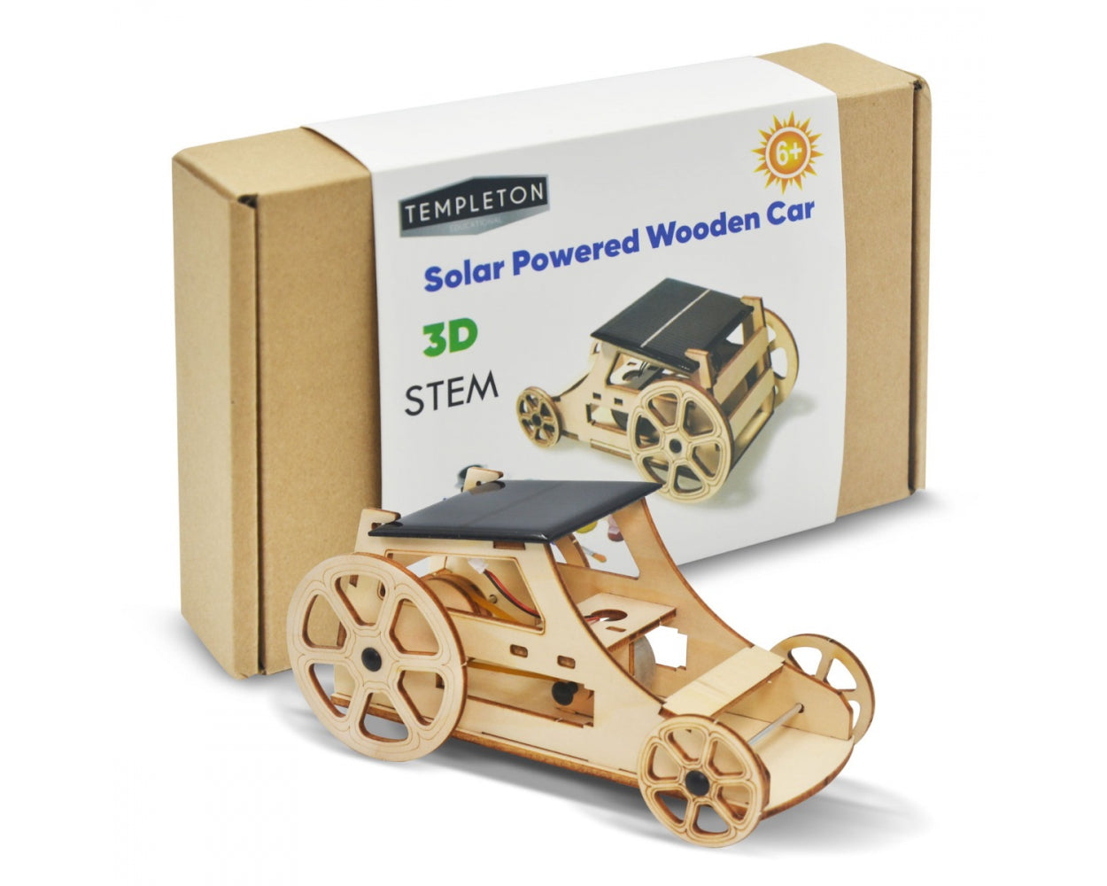 DIY STEM Solar Powered 3D Wooden Car Kit - Main Image